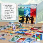 Pantheum: Demigods of Olympia Board Game | Greek Mythology Strategy Game for 1–4 Players | Ages 12+ | 45–60 Min Playtime | Great Board Games for Family Night | Base Game
