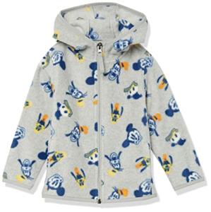 Amazon Essentials Disney | Marvel | Star Wars Boys' Polar Fleece Full-Zip Hooded Jacket, Mickey and Friends, Small