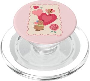 Disney Princess Valentine’s Day Cinderella Jaq & Gus Hearts PopSockets PopGrip for MagSafe