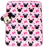 Jay Franco Disney Minnie Mouse Nogginz Set - 40 x 50 Inch Lightweight Travel Throw Blanket & Pillow - Kids Super Soft 2 Piece Bedding Set