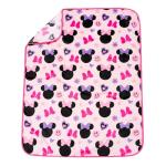 Jay Franco Disney Minnie Mouse Nogginz Set - 40 x 50 Inch Lightweight Travel Throw Blanket & Pillow - Kids Super Soft 2 Piece Bedding Set