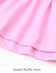 Disney Princess Clothes for Toddler Girls Ruffle Hem Long-sleeve Sweatshirt Tops Stripe Pattern leggings 2PCS Snow White Belle Aurora Cinderella Pocahontas and Jasmine Pink 5-6 Years