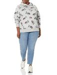Amazon Essentials Disney | Marvel | Star Wars | Princess Women's Fleece Pullover Hoodie Sweatshirts (Available in Plus Size), Minnie Icons, Large