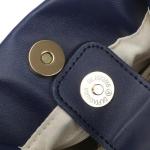 Bioworld Disney Bashful Mickey Pose 11.3" Blue & White Striped Crossbody Bag