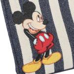 Bioworld Disney Bashful Mickey Pose 11.3" Blue & White Striped Crossbody Bag