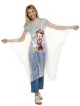 Disney Mickey Mouse Rain Poncho Hoodie Print Unisex Adult (Minnie Mouse & Daisy Duck)