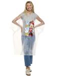 Disney Mickey Mouse Rain Poncho Hoodie Print Unisex Adult (Minnie Mouse & Daisy Duck)