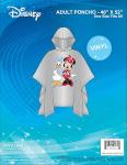 Disney Mickey Mouse Rain Poncho Hoodie Print Unisex Adult (Minnie Mouse & Daisy Duck)