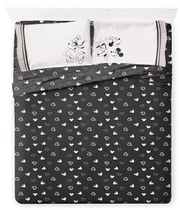 Jay Franco Kids Sheet Set with Fitted, Flat Sheets & Pillow Cover - Ultra-Soft Bedding with Pillowcase for Room Decor, Black - Mickey and Friends, 4 Piece Queen