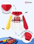 Disney Cars Toddler Boys' Pants Set Lightning Mcqueen 2 Piece Outfit Clothing Sets Kid Hoodie Joggers Fall Tracksuit Matching hoodies Pullover Sweatshirt Suit Multi-color Jersey Set Size 4-5 Years