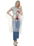 Disney Mickey Mouse Rain Poncho Hoodie Print Unisex Adult (Minnie Mouse & Daisy Duck)
