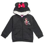 Disney Minnie Mouse Little Boy Girl Kids Fleece Zip Up Hoodie Red/Gray 6