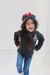 Disney Minnie Mouse Little Boy Girl Kids Fleece Zip Up Hoodie Red/Gray 6
