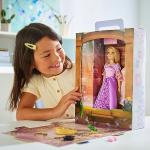 Disney Store Official Rapunzel Story Doll - 11 Inches - Includes Coloring Book and Additional Dress, Princess Doll in Classic Outfit, Disney Princess Toys for Girls