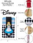 Disney Card Holder Wallet Slim Compact (Alice Black and White)