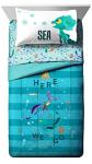 Disney Pixar Luca Here We Go 5 Piece Twin Size Bed Set - Includes Comforter & Sheet Set - Super Soft Fade Resistant Microfiber (Official Disney Pixar Product)