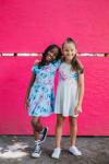 Disney Lilo & Stitch Angel Little Girls 2 Pack Skater Dresses Blue/Gray 7-8