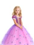 Princess Costume for Girls 3-9, RGB Lights Music Sync Princess Dress Up Clothes Girls Halloween Costumes with Accessories, Toddler Princess Dress App Remote Control for Birthday, Party, Christmas