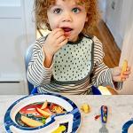 The First Years Disney/Pixar Cars Dinnerware Set - Toddler Plates and Toddler Utensils - 4 Count