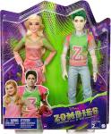 Mattel Disney Zombies 2-Pack, Addison Cheerleader and Zed Football Player Dolls (12-in),11 Bendable “Joints,” Great Gift for ages 5+