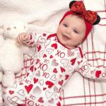 BBGifts 3PCS Baby Girl Mouse Ears Headbands with Sequin Bow, 4.5inches Wide Nylon Turban Hairband, Theme Park Headwear, Hair Bow Headband for Toddler, Kids, Party Supplies