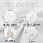 Vieawfi Magic Kingdom Shirts for Girls Floral Magical Castle Graphic Cute Tshirt Kids Flower Holiday Vacation Trip Tee Tops(White,140)