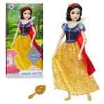 Disney Store Girl's Princess Classic Doll (Snow White), 11 Inches, Includes Brush with Molded Details, Fully Posable Toy in Classic Outfit - Disney Princess Toys