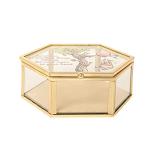 Winnie the Pooh Glass Jewelry Box with Piglet
