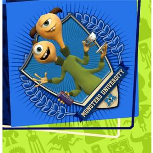 Amscan 511198 Luncheon Napkins | Disney© Monsters University Collection | 16 pcs | Party Accessory