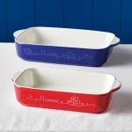 Disney Home Bon Voyage Ceramic Baking Dish/Bakeware Set/Lasagna Pans, Dishwasher Safe, Oven to Table, 2 Piece Baker Set - Mixed Colors