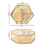 Winnie the Pooh Glass Jewelry Box with Piglet