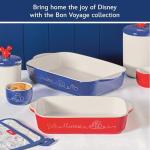 Disney Home Bon Voyage Ceramic Baking Dish/Bakeware Set/Lasagna Pans, Dishwasher Safe, Oven to Table, 2 Piece Baker Set - Mixed Colors