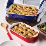 Disney Home Bon Voyage Ceramic Baking Dish/Bakeware Set/Lasagna Pans, Dishwasher Safe, Oven to Table, 2 Piece Baker Set - Mixed Colors