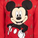 Disney Mickey Mouse Big Boys Pullover Hoodie Red 10-12