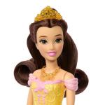 Mattel Disney Princess Toys, Belle Fashion Doll with 2 Looks, 9 Accessories, 2 Snap-On Bodices & 2 Skirts, 2-in-1 Stories Inspired by Movie