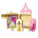 Mattel Disney Princess Toys, Storytime Stackers Belle's Castle, Stackable Doll House with Small Doll & 9 Pieces, Inspired by The Disney Movie