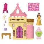 Mattel Disney Princess Toys, Storytime Stackers Belle's Castle, Stackable Doll House with Small Doll & 9 Pieces, Inspired by The Disney Movie