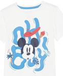 Amazon Essentials Disney | Marvel | Star Wars Boys' Short-Sleeve T-Shirts, Pack of 4, Mickey Print, Medium