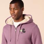 Amazon Essentials Disney | Marvel | Star Wars Men's Sherpa-Lined Full-Zip Hoodie Sweatshirts, Mickey, Small