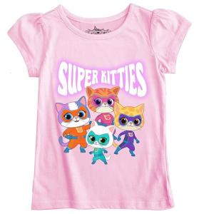 Disney Juniors Super Kitties Girls Short Sleeve Tee