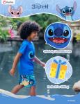 Disney Lilo & Stitch Boys Swim Set Pool Swimsuit Pool Bathing Suit Blue Kids Swimwear Set Summer Rash Guard Shirts & Swim Trunks Blue Little Boy Swimming Clothes UPF 50+ 2 Pieces Outfit 4-5 Years