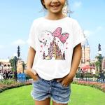 Magical Shirt for Girl: Magic Kingdom Prinecess Tshirt Princess Shirts Youth Girls Cute Tie Dye Family Vacation Trip Tee White