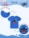 Disney Lilo & Stitch Boys Swim Set Pool Swimsuit Pool Bathing Suit Blue Kids Swimwear Set Summer Rash Guard Shirts & Swim Trunks Blue Little Boy Swimming Clothes UPF 50+ 2 Pieces Outfit 4-5 Years