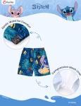 Disney Lilo & Stitch Boys Swim Set Pool Swimsuit Pool Bathing Suit Blue Kids Swimwear Set Summer Rash Guard Shirts & Swim Trunks Blue Little Boy Swimming Clothes UPF 50+ 2 Pieces Outfit 4-5 Years