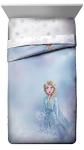 Disney Frozen 2 Elsa Color Block 5 Piece Twin Bed Set - Includes Reversible Comforter & Sheet Set Bedding - Super Soft Fade Resistant Microfiber - (Official Disney Product)