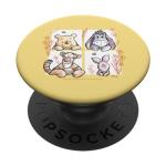 Winnie The Pooh - Pooh Eeyore Tigger and Piglet PopSockets Adhesive PopGrip