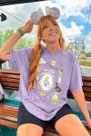 Oversized Magical Shirt Women Princess T-Shirt Magic Kingdom Shirts Family Vacation Castle Tee Tops Purple