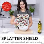 Best Brands Disney Apron & Oven Mitts Set – 3 Piece Bundle with 1 Cotton Kitchen Apron for Cooking & 2 Heat Resistant Pot Holders