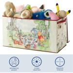 Disney Winnie the Pooh Collapsible Storage Trunk, Durable with Soft Lid, 28.5"x14.5"x16"