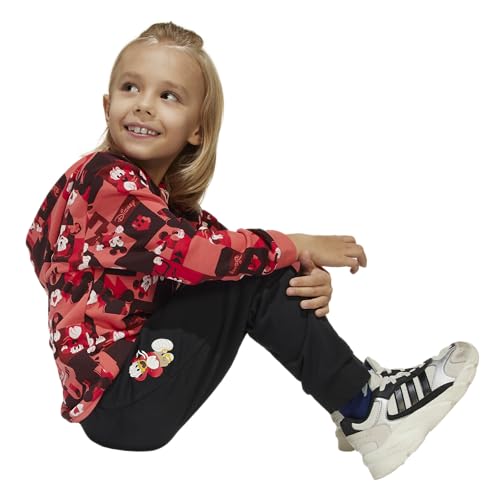 Adidas Unisex-Kids Adidas x Disney Mickey Mouse Sportswear Jogger Set, Preloved Scarlet/Multicolor, Small